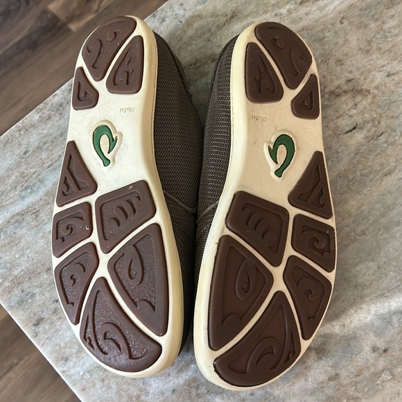 Olukai Mens Shoes slip on brown size 9M - Picture 9 of 12